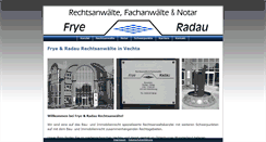 Desktop Screenshot of frye-radau.de